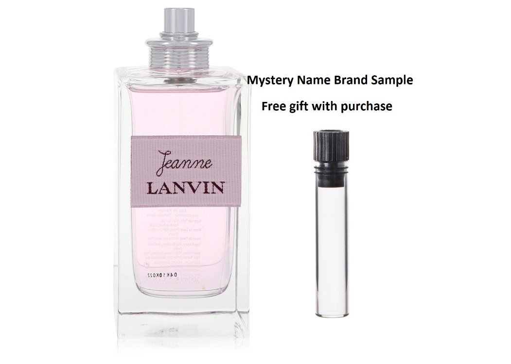 Jeanne Lanvin by Lanvin Eau De Parfum Spray (Tester) 3.4 oz And a Mystery Name brand sample vile