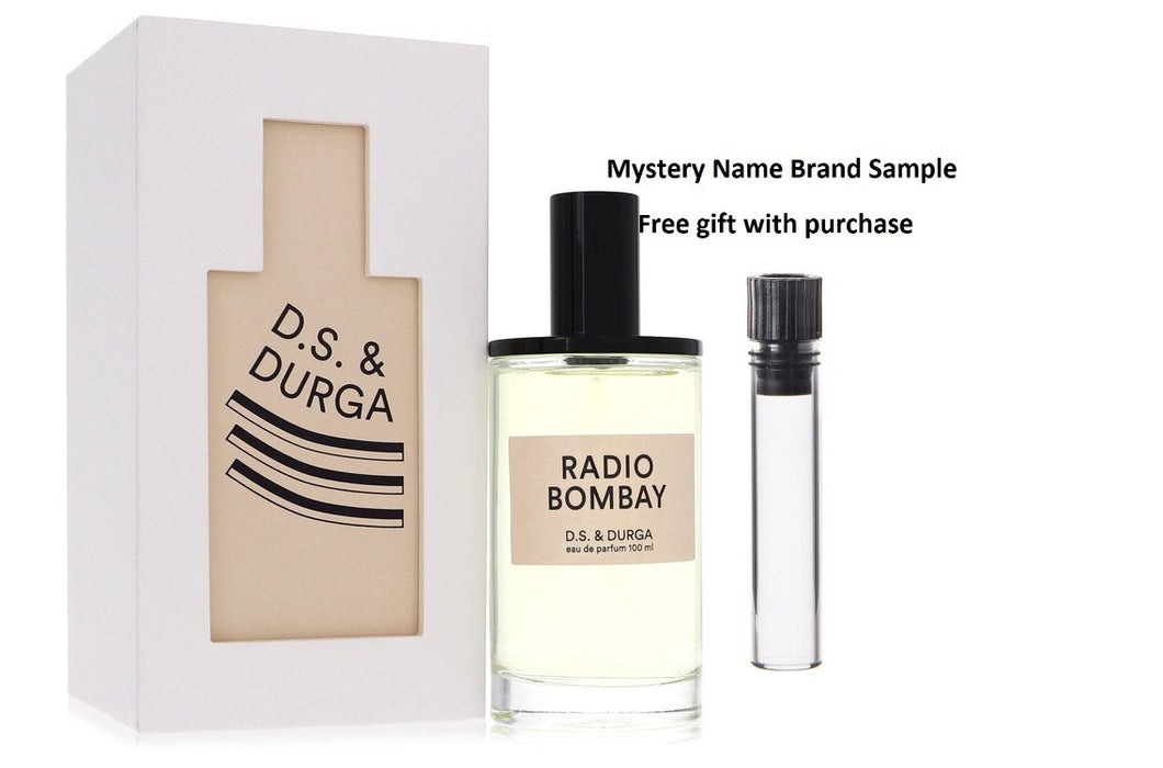 Radio Bombay by D.S. & Durga Eau De Parfum Spray (Unisex) 3.4 oz And a Mystery Name brand sample vile