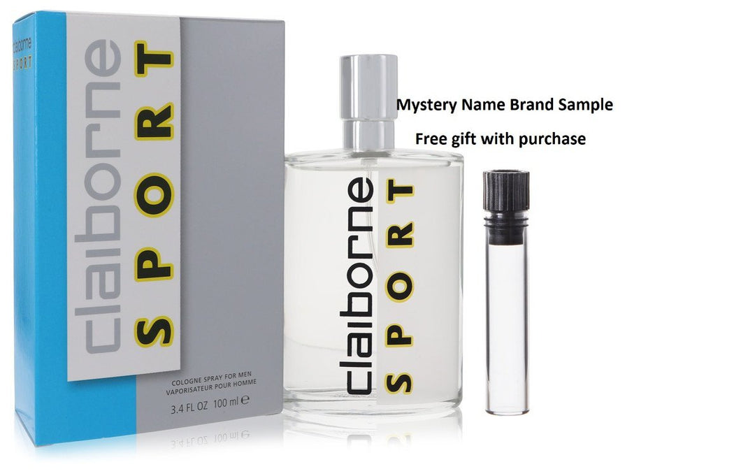 CLAIBORNE SPORT by Liz Claiborne Cologne Spray 3.4 oz And a Mystery Name brand sample vile