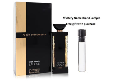 Lalique Fleur Universelle Noir Premier by Lalique Eau De Parfum Spray (Unisex) 3.3 oz And a Mystery Name brand sample vile