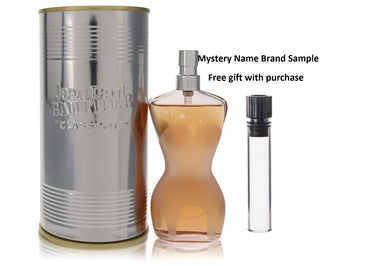 JEAN PAUL GAULTIER by Jean Paul Gaultier Eau De Toilette Spray 1.6 oz And a Mystery Name brand sample vile