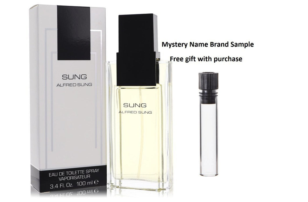 Alfred SUNG by Alfred Sung Eau De Toilette Spray 3.4 oz And a Mystery Name brand sample vile