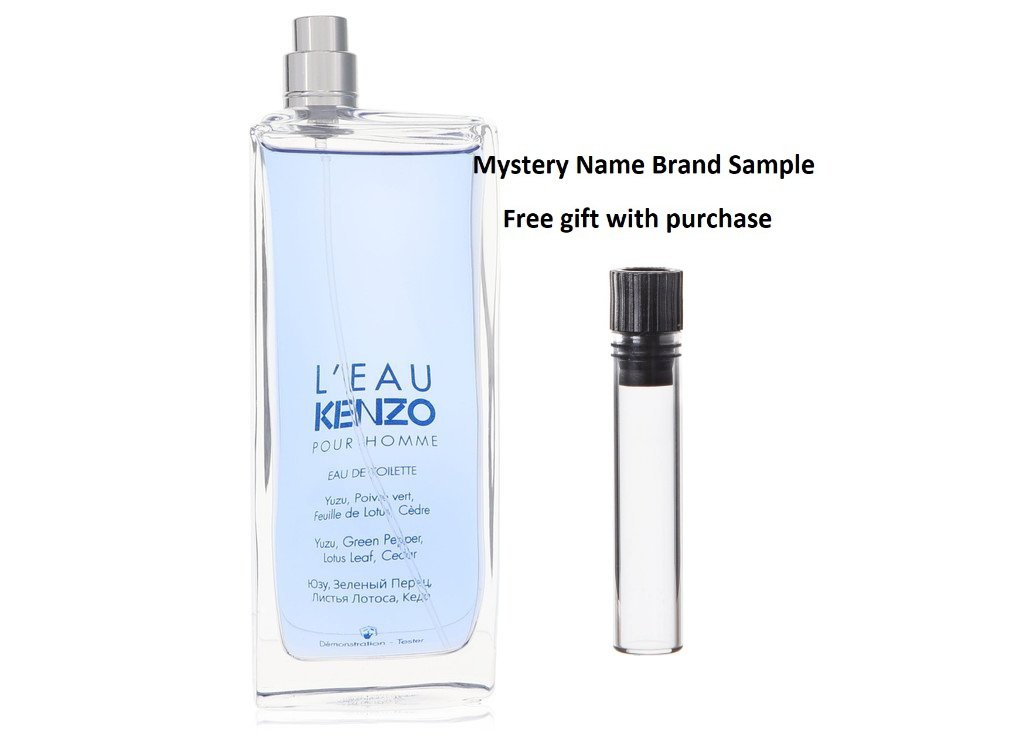 L'eau Kenzo by Kenzo Eau De Toilette Spray (Tester) 3.3 oz And a Mystery Name brand sample vile