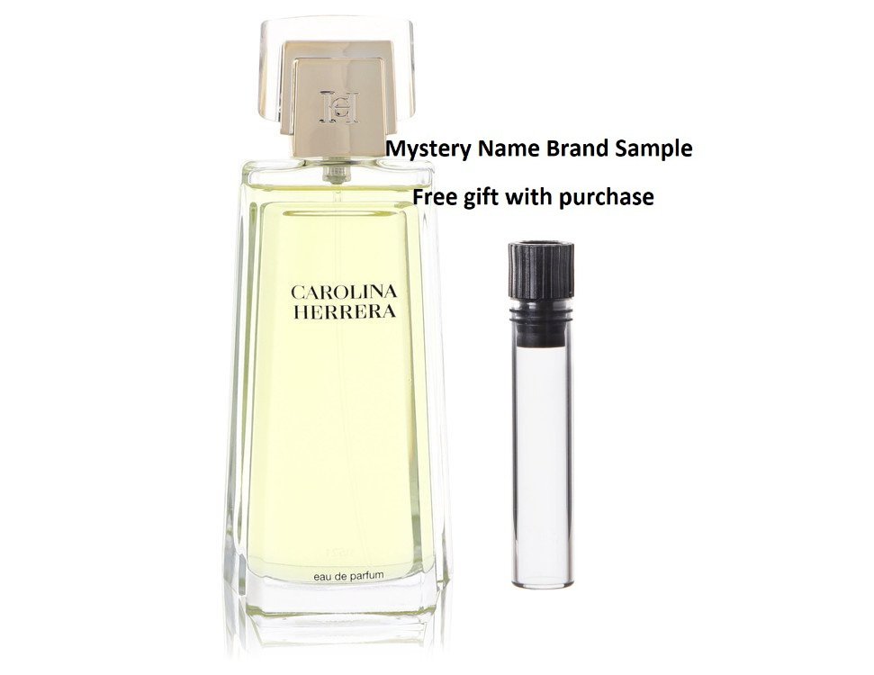 CAROLINA HERRERA by Carolina Herrera Eau De Parfum Spray (Tester) 3.4 oz And a Mystery Name brand sample vile