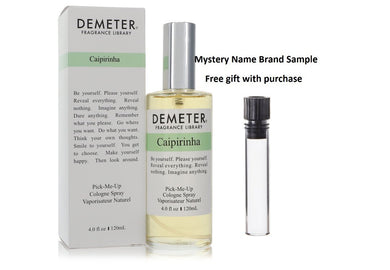 Demeter Caipirinha by Demeter Pick Me Up Cologne Spray (Unisex) 4 oz And a Mystery Name brand sample vile