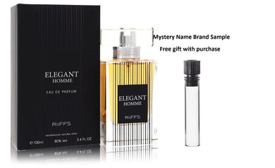 Riiffs Elegant Homme by Riiffs Eau De Parfum Spray 3.4 oz And a Mystery Name brand sample vile