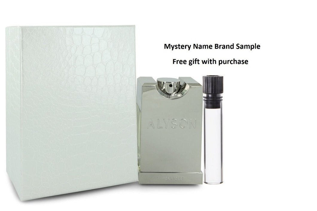Alyson Oldoini Black Violet by Alyson Oldoini Eau De Parfum Spray 3.3 oz And a Mystery Name brand sample vile