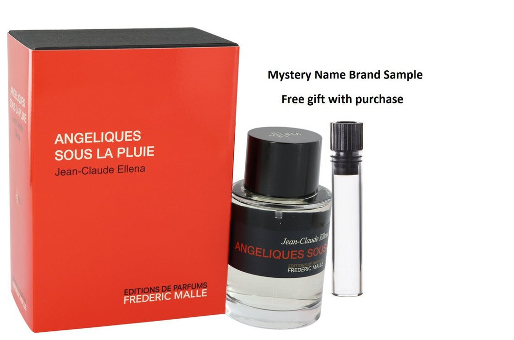 Angeliques Sous La Pluie by Frederic Malle Eau De Toilette Spray 3.4 oz And a Mystery Name brand sample vile