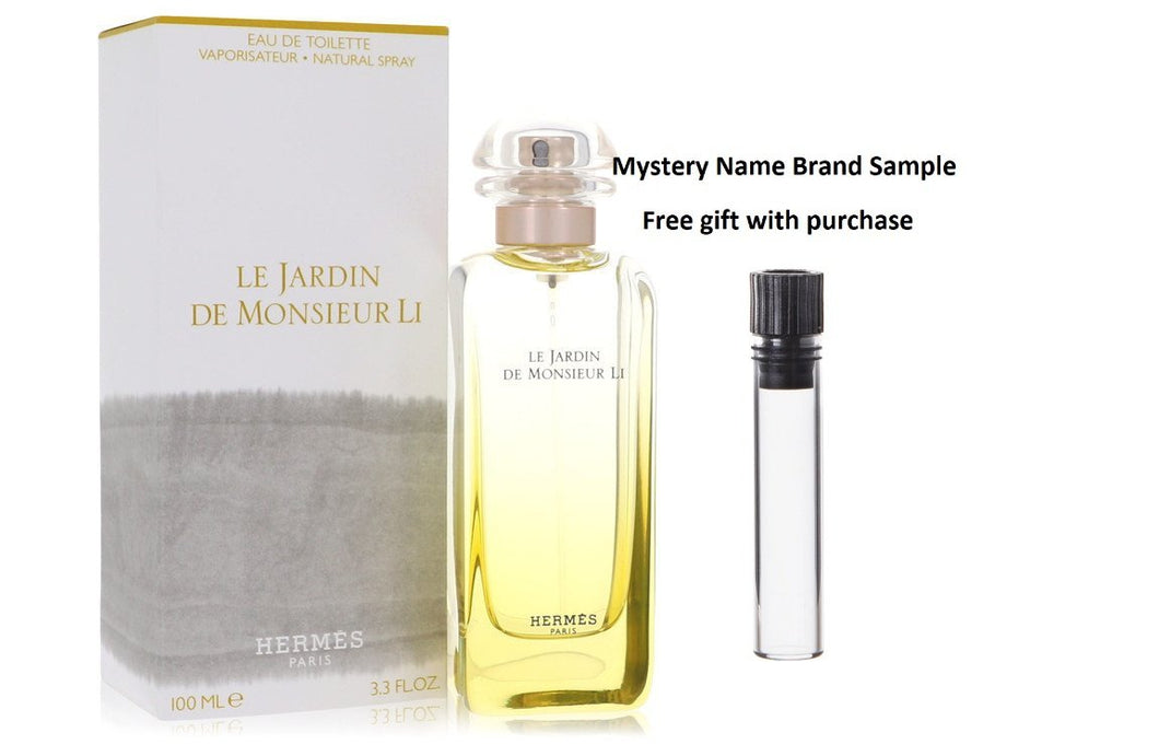 Le Jardin De Monsieur Li by Hermes Eau De Toilette Spray (unisex) 3.3 oz And a Mystery Name brand sample vile