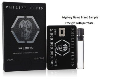 Philipp Plein No Limits by Philipp Plein Parfums Eau De Parfum Spray 1.7 oz And a Mystery Name brand sample vile