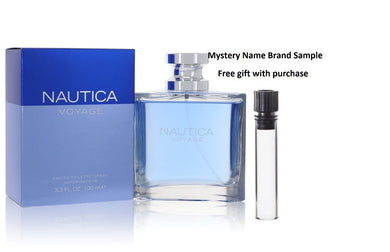 Nautica Voyage by Nautica Eau De Toilette Spray 3.4 oz And a Mystery Name brand sample vile