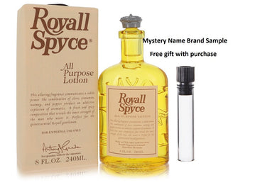 ROYALL SPYCE by Royall Fragrances All Purpose Lotion / Cologne 8 oz And a Mystery Name brand sample vile