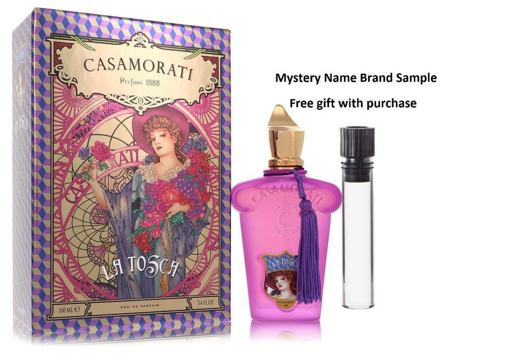 Casamorati 1888 La Tosca by Xerjoff Eau De Parfum Spray 3.4 oz And a Mystery Name brand sample vile