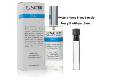 Demeter Glue by Demeter Cologne Spray (Unisex) 4 oz And a Mystery Name brand sample vile