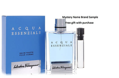 Acqua Essenziale by Salvatore Ferragamo Eau De Toilette Spray 3.4 oz And a Mystery Name brand sample vile