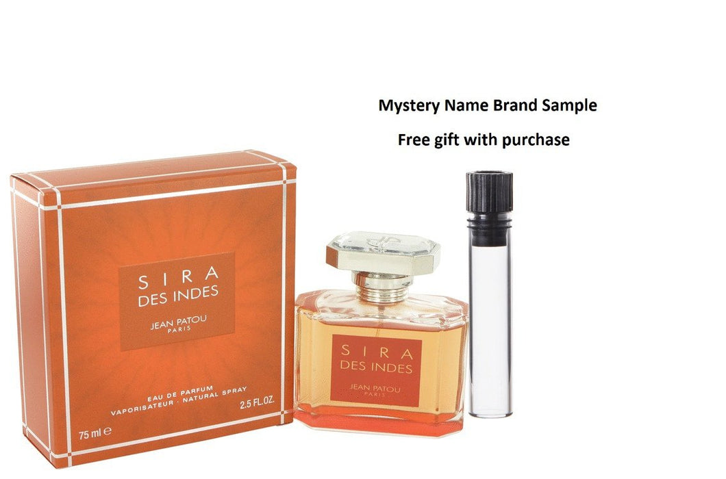 Sira Des Indes by Jean Patou Eau De Parfum Spray 2.5 oz And a Mystery Name brand sample vile