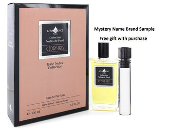 Cedre Iris by Affinessence Eau De Parfum Spray (Unisex) 3.3 oz And a Mystery Name brand sample vile