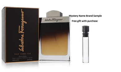 Salvatore Ferragamo Oud by Salvatore Ferragamo Eau De Parfum Spray 3.4 oz And a Mystery Name brand sample vile