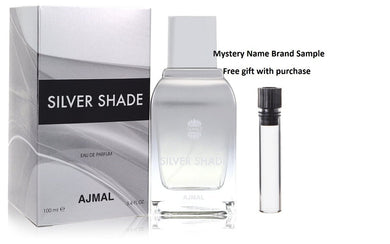 Silver Shade by Ajmal Eau De Parfum Spray (Unisex) 3.4 oz And a Mystery Name brand sample vile