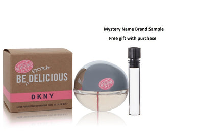 Be Extra Delicious by Donna Karan Eau De Parfum Spray 1 oz And a Mystery Name brand sample vile