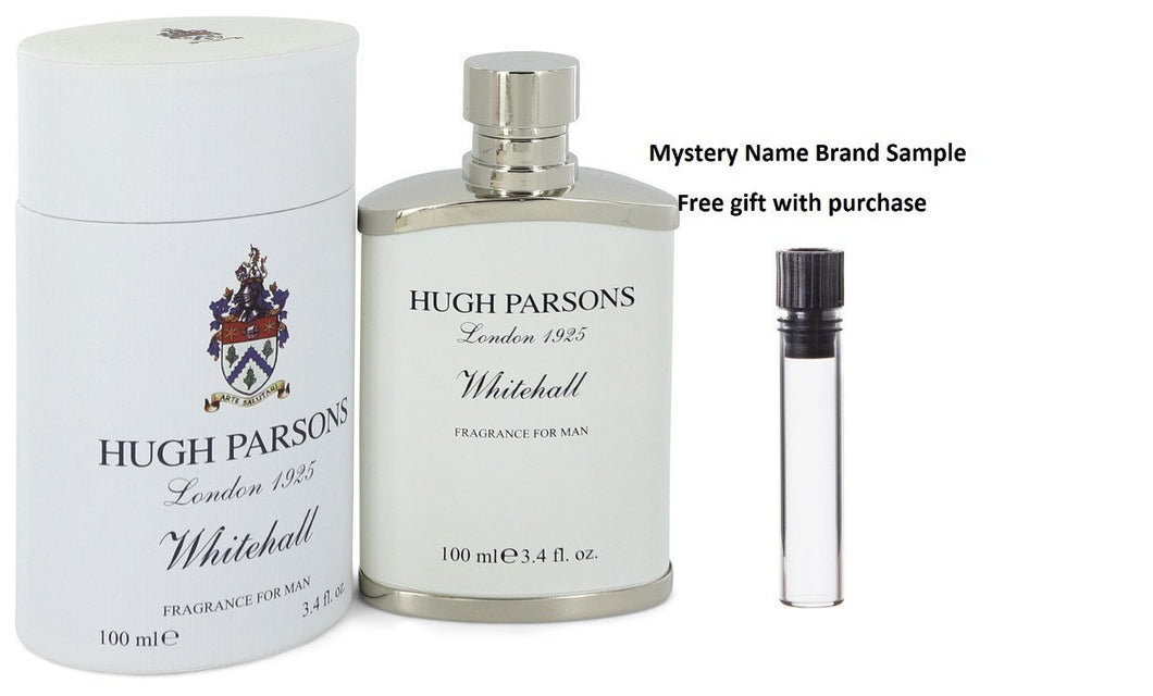 Hugh Parsons Whitehall by Hugh Parsons Eau De Parfum Spray 3.4 oz And a Mystery Name brand sample vile