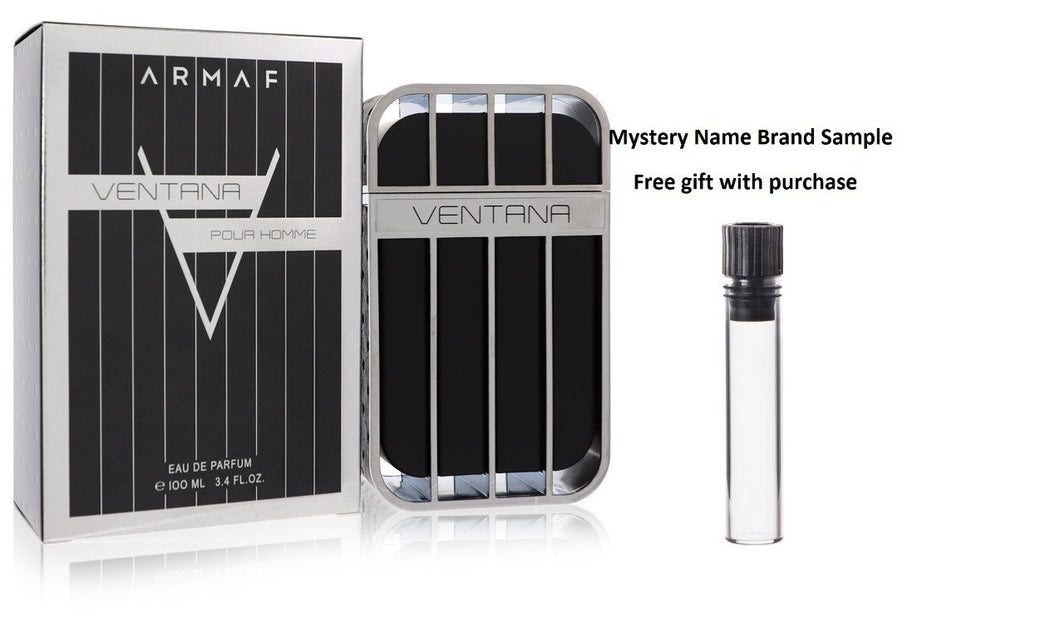 Armaf Ventana by Armaf Eau De Parfum Spray 3.4 oz And a Mystery Name brand sample vile