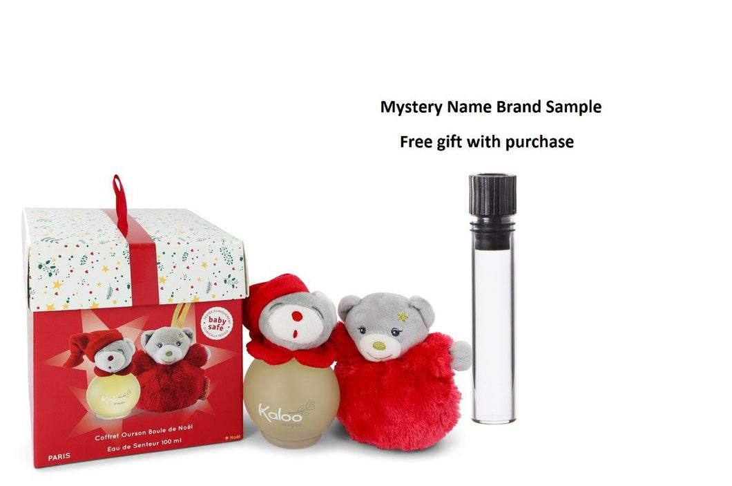 Kaloo Christmas by Kaloo Eau De Senteur Spray + Free Christmas Ball Bear 3.4 oz And a Mystery Name brand sample vile