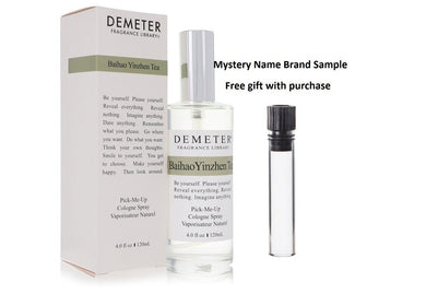 Demeter Baihao Yinzhen Tea by Demeter Cologne Spray 4 oz And a Mystery Name brand sample vile