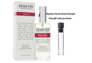 Demeter Hyacinth by Demeter Cologne Spray (Unisex) 4 oz And a Mystery Name brand sample vile