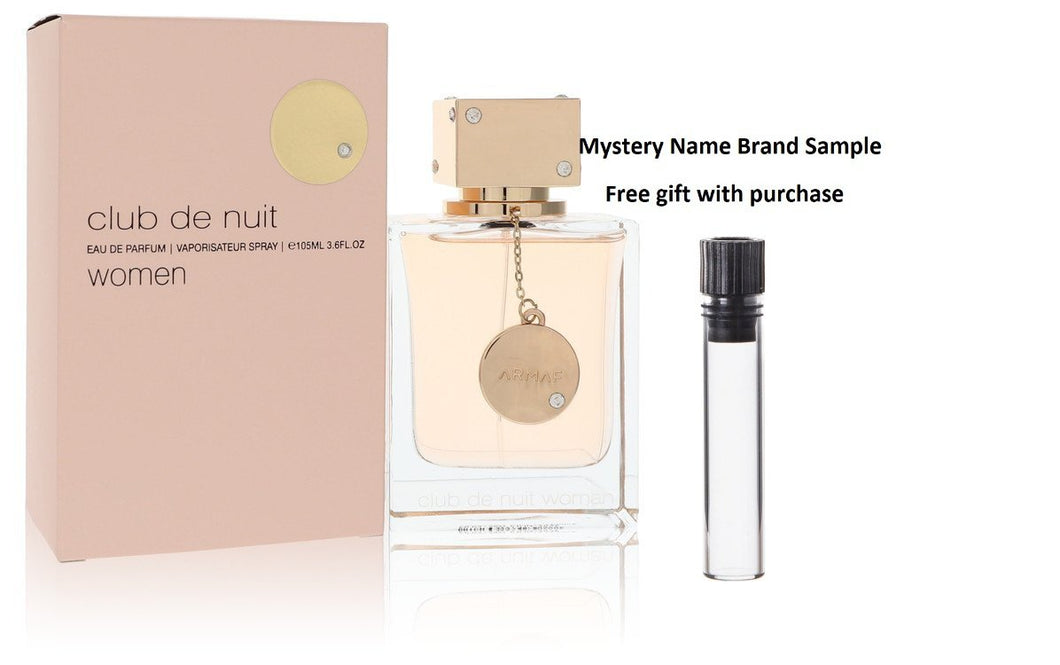 Club De Nuit by Armaf Eau De Parfum Spray 3.6 oz And a Mystery Name brand sample vile