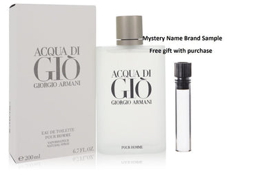 ACQUA DI GIO by Giorgio Armani Eau De Toilette Spray 6.7 oz And a Mystery Name brand sample vile