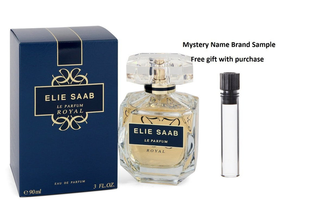 Le Parfum Royal Elie Saab by Elie Saab Eau De Parfum Spray 3 oz And a Mystery Name brand sample vile