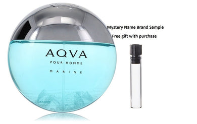 Bvlgari Aqua Marine by Bvlgari Eau De Toilette Spray (Tester) 3.4 oz And a Mystery Name brand sample vile