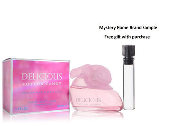Delicious Cotton Candy by Gale Hayman Eau De Toilette Spray 3.3 oz And a Mystery Name brand sample vile