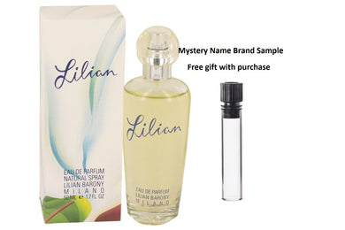 Lilian by Lilian Barony Eau De Parfum Spray 1.7 oz And a Mystery Name brand sample vile