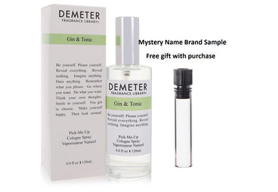 Demeter Gin & Tonic by Demeter Cologne Spray 4 oz And a Mystery Name brand sample vile