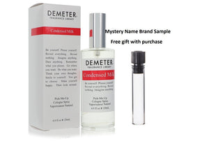 Demeter Condensed Milk by Demeter Pick Me Up Cologne Spray (Unisex) 4 oz And a Mystery Name brand sample vile