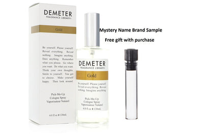 Demeter Gold by Demeter Cologne Spray (Unisex) 4 oz And a Mystery Name brand sample vile