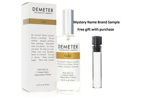 Demeter Gold by Demeter Cologne Spray (Unisex) 4 oz And a Mystery Name brand sample vile