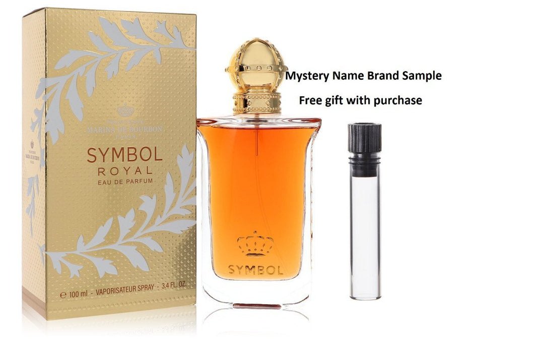 Marina De Bourbon Symbol Royal by Marina De Bourbon Eau De Parfum Spray 3.4 oz And a Mystery Name brand sample vile