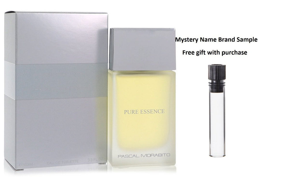 Pure Essence by Pascal Morabito Eau De Toilette Spray 3.4 oz And a Mystery Name brand sample vile