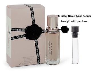 Flowerbomb by Viktor & Rolf Eau De Parfum Spray .68 oz And a Mystery Name brand sample vile