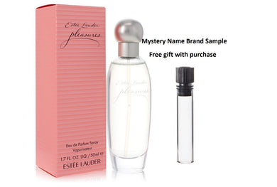 PLEASURES by Estee Lauder Eau De Parfum Spray 1.7 oz And a Mystery Name brand sample vile