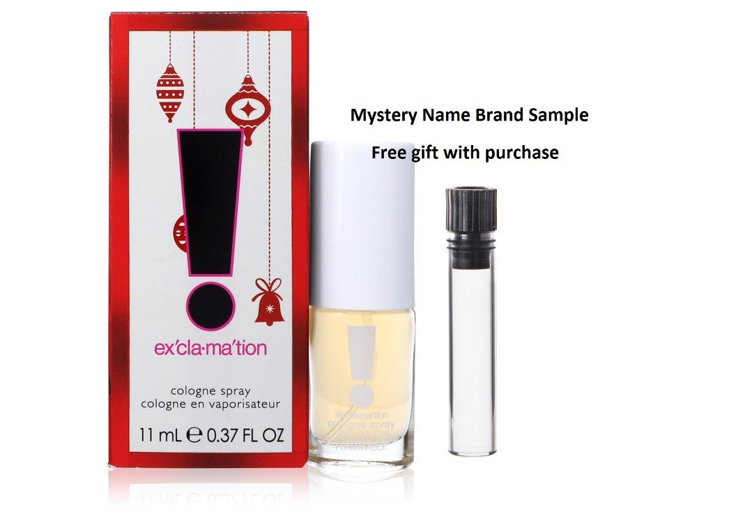 EXCLAMATION by Coty Cologne Spray .375 oz And a Mystery Name brand sample vile