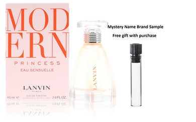 Modern Princess Eau Sensuelle by Lanvin Eau De Toilette Spray 2 oz And a Mystery Name brand sample vile