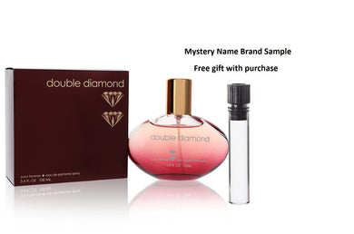 Double Diamond by Yzy Perfume Eau De Parfum Spray 3.4 oz And a Mystery Name brand sample vile