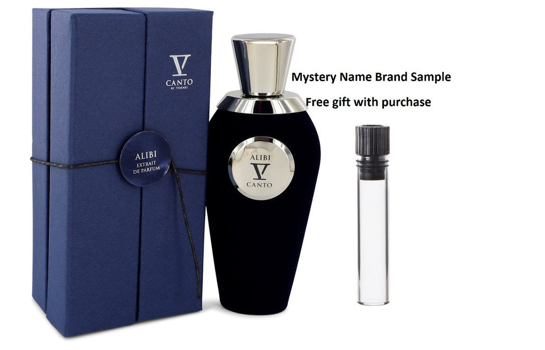 Alibi V by V Canto Extrait De Parfum Spray (Unisex) 3.38 oz And a Mystery Name brand sample vile