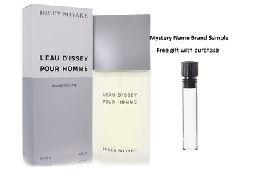 L'EAU D'ISSEY (issey Miyake) by Issey Miyake Eau De Toilette Spray 4.2 oz And a Mystery Name brand sample vile