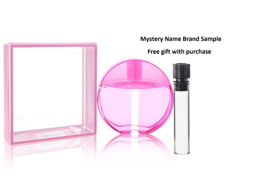 INFERNO PARADISO PINK by Benetton Eau De Toilette Spray 3.4 oz And a Mystery Name brand sample vile