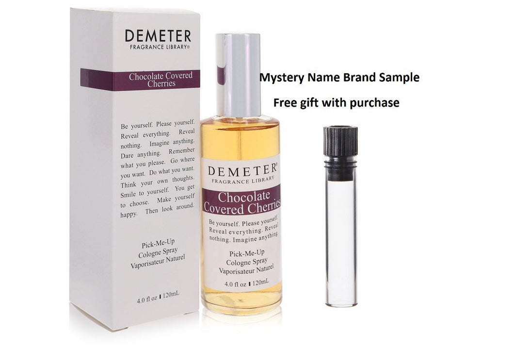 Demeter Chocolate Covered Cherries by Demeter Cologne Spray 4 oz And a Mystery Name brand sample vile
